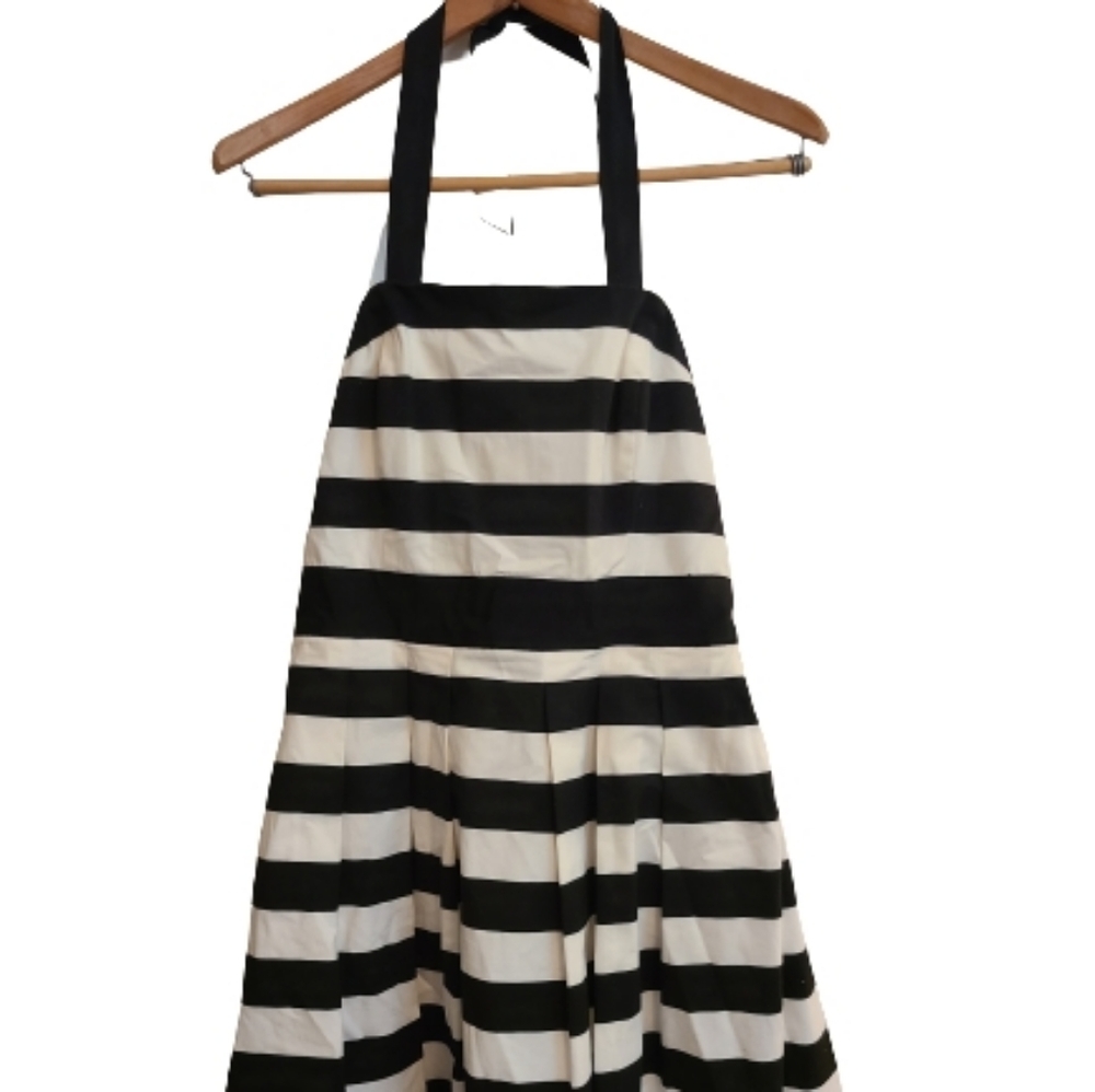 NWOT White House Black Market Striped Halter Dress